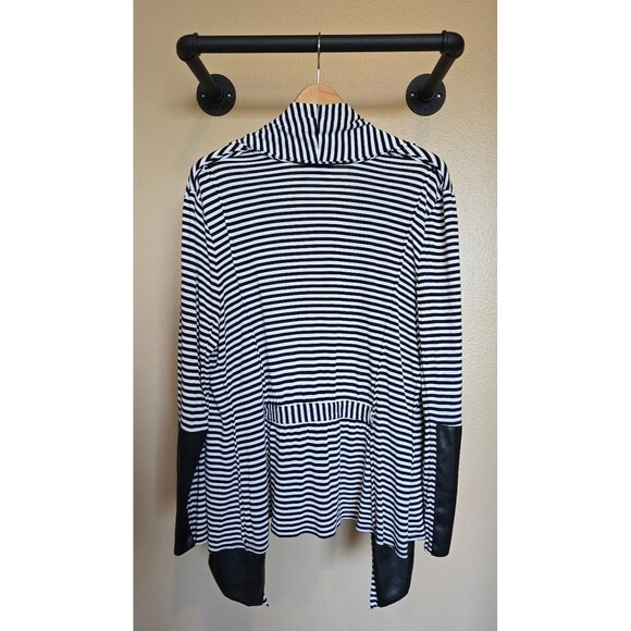 Joseph Ribkoff black and white lightweight cardigan women's size 16 - Picture 3 of 7